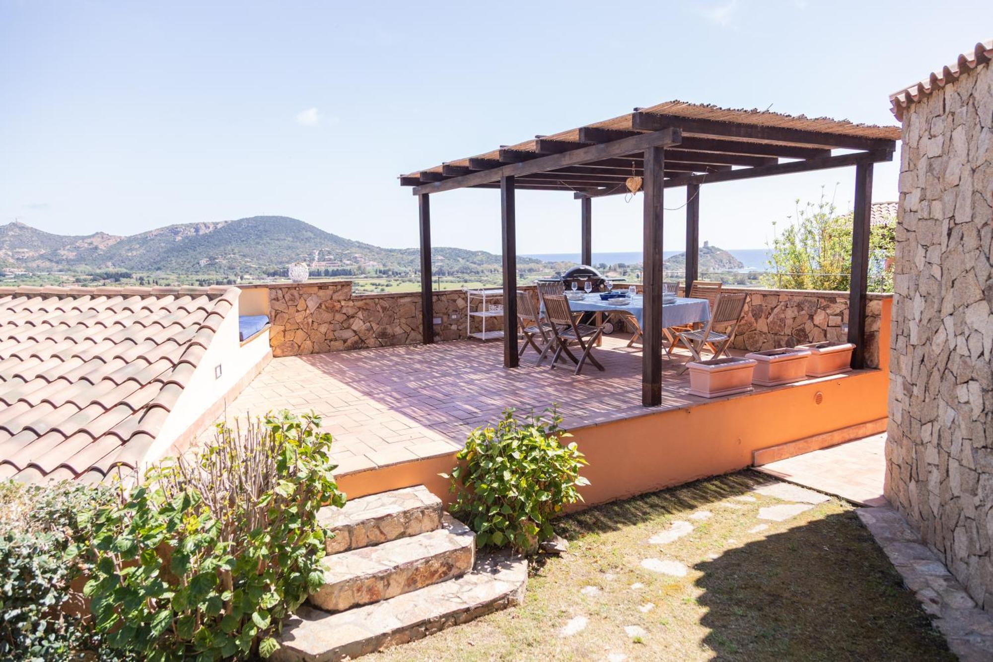 Residenza Del Barone Villa Zoe Chia - Vista Mare Eksteriør billede